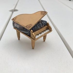 Fitz and Floyd Glass and Metal Piano